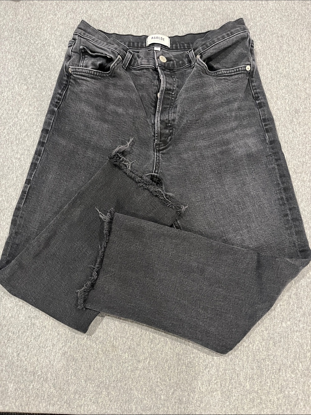 Agolde Riley jeans, high waist, cropped, size 31.